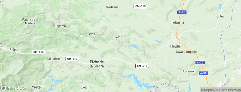 Liétor, Spain Map