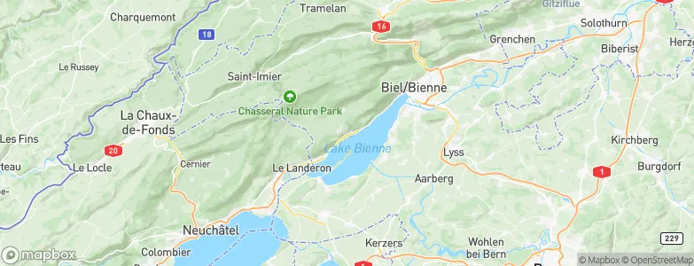 Ligerz, Switzerland Map