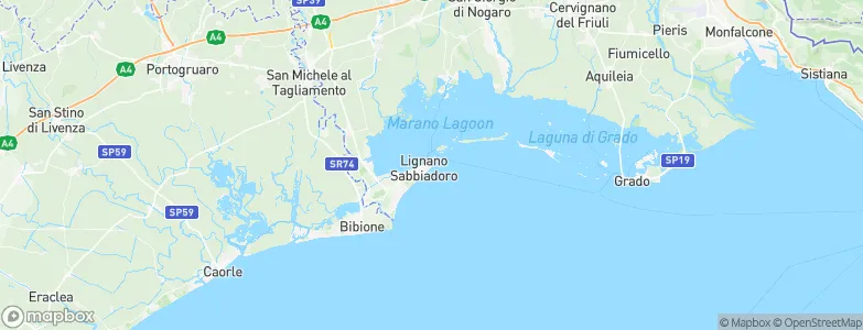 Lignano Sabbiadoro, Italy Map