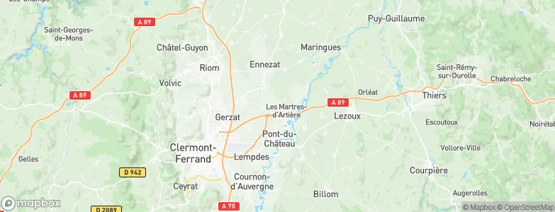 Lignat, France Map