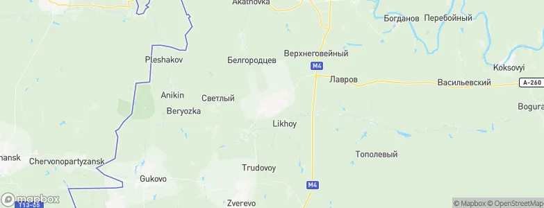 Likhovskoy, Russia Map