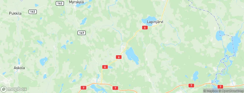 Liljendal, Finland Map