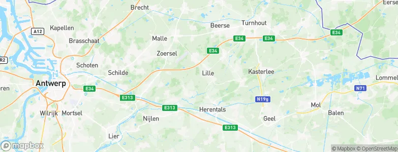 Lille, Belgium Map