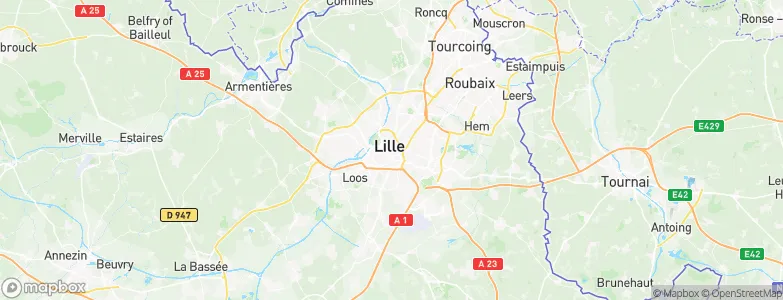 Lille, France Map