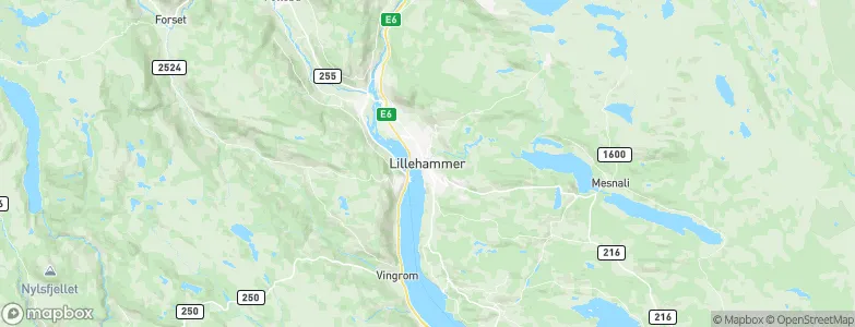 Lillehammer, Norway Map