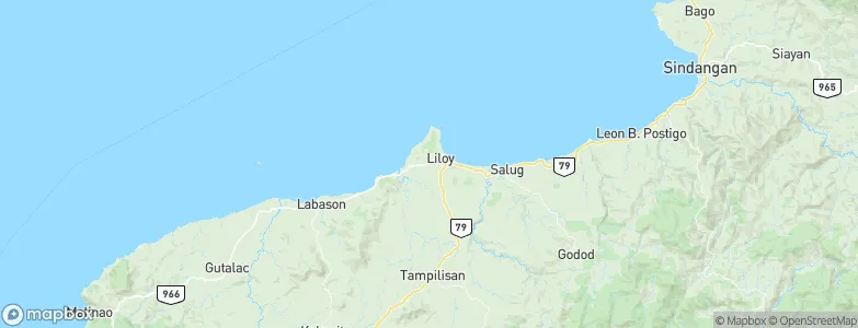 Liloy, Philippines Map