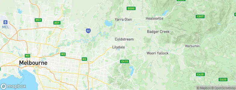 Lilydale, Australia Map