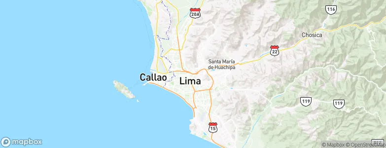 Lima, Peru Map