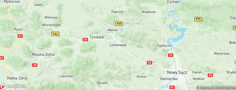 Limanowa, Poland Map