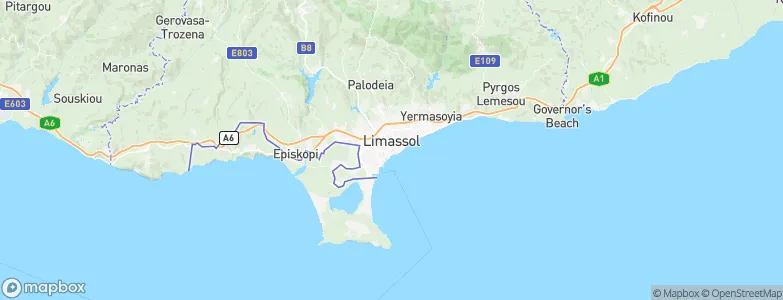 Limassol, Cyprus Map
