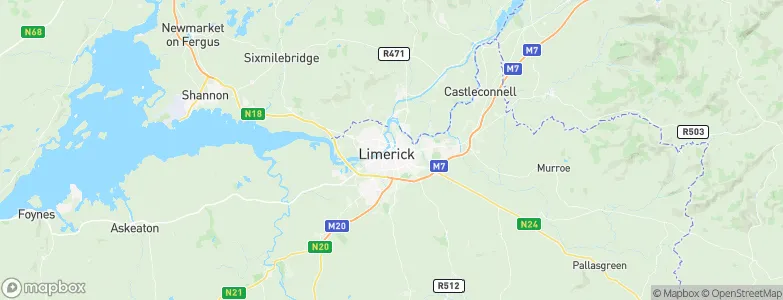 Limerick, Ireland Map