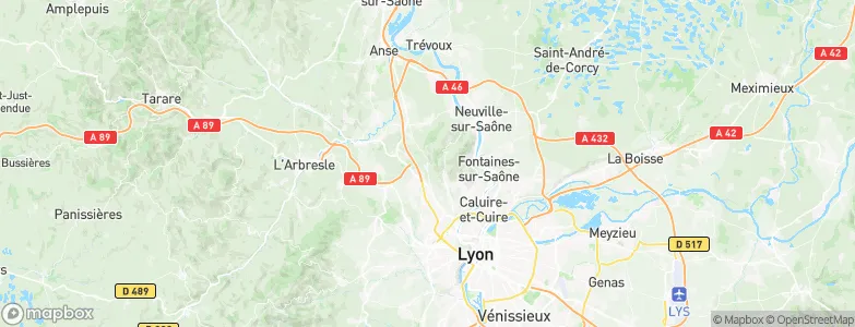Limonest, France Map