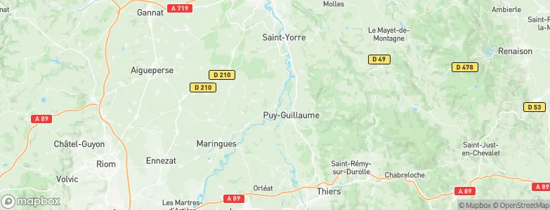 Limons, France Map