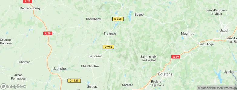 Limousin Region, France Map