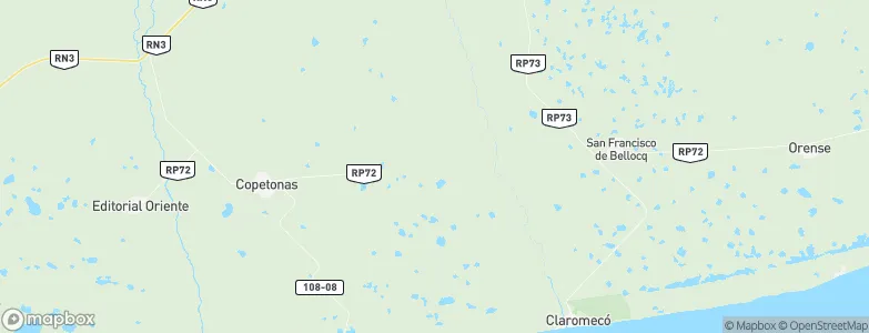Lin Calel, Argentina Map