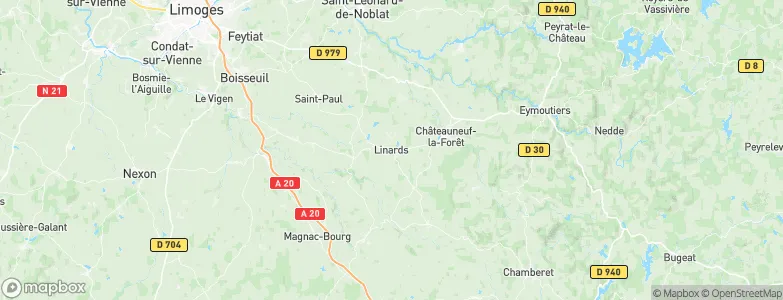Linards, France Map