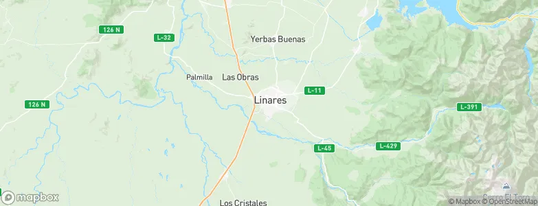 Linares, Chile Map