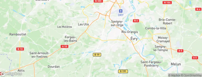 Linas, France Map
