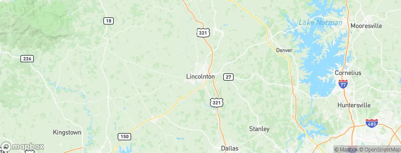 Lincolnton, United States Map