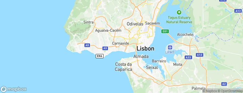 Linda a Velha, Portugal Map