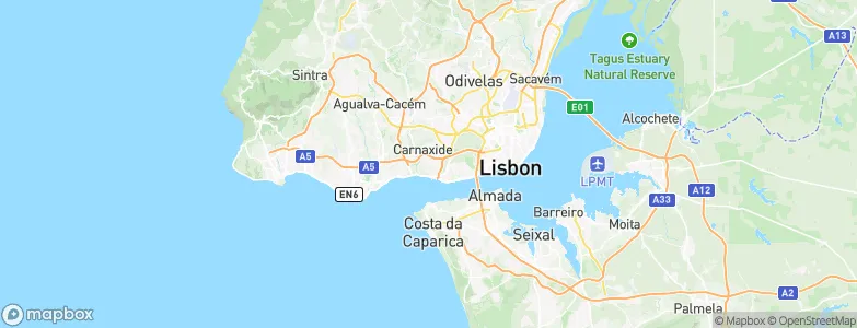 Linda-A-Velha, Portugal Map