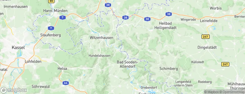 Lindewerra, Germany Map