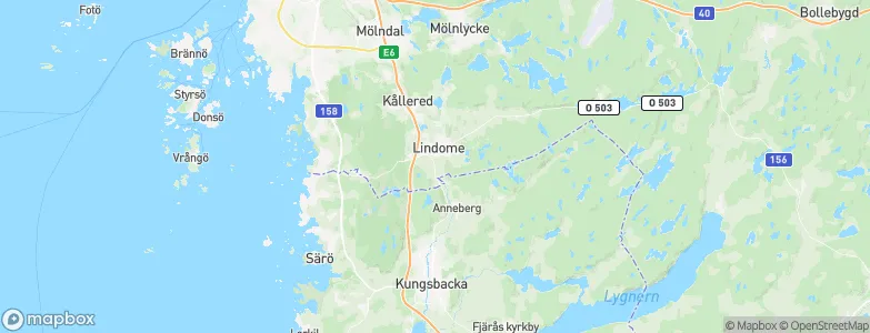 Lindome, Sweden Map