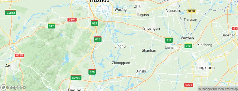 Linghu, China Map