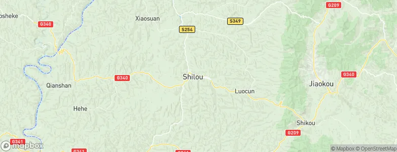 Lingquan, China Map
