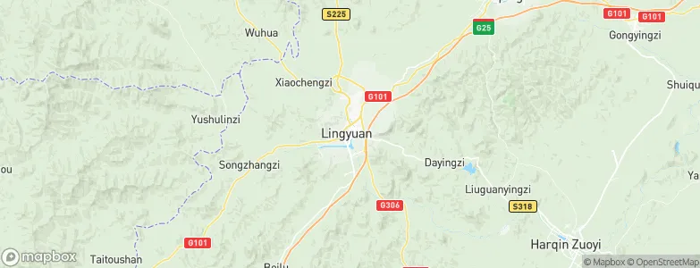 Lingyuan, China Map