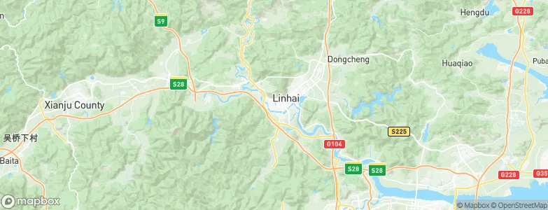 Linhai, China Map