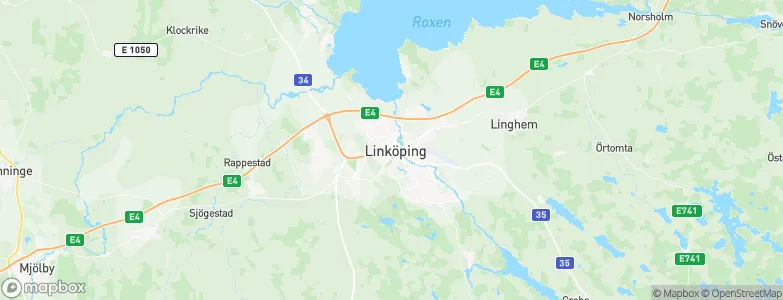 Linköpings Kommun, Sweden Map