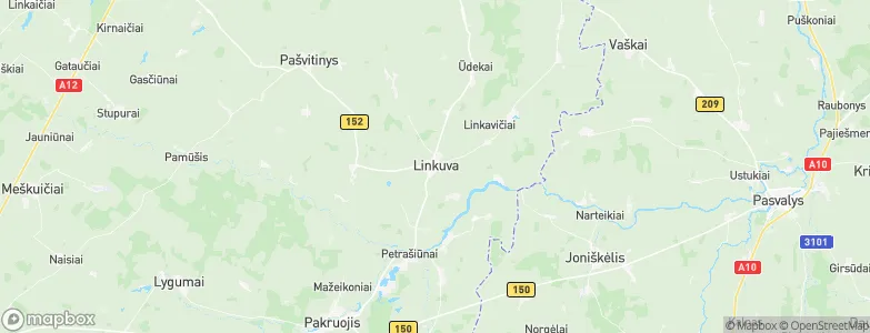 Linkuva, Lithuania Map