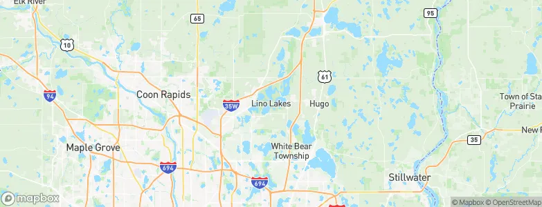 Lino Lakes, United States Map