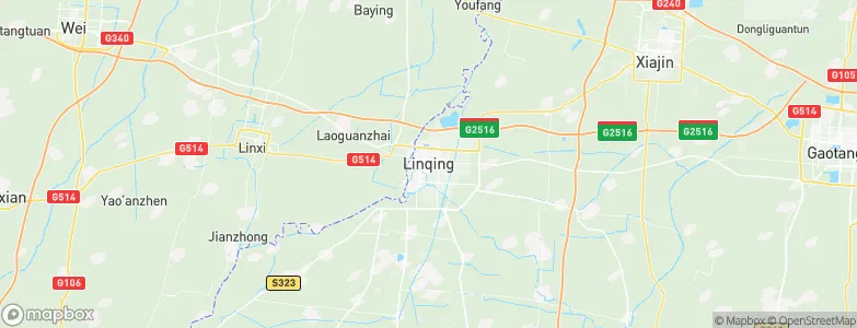 Linqing, China Map