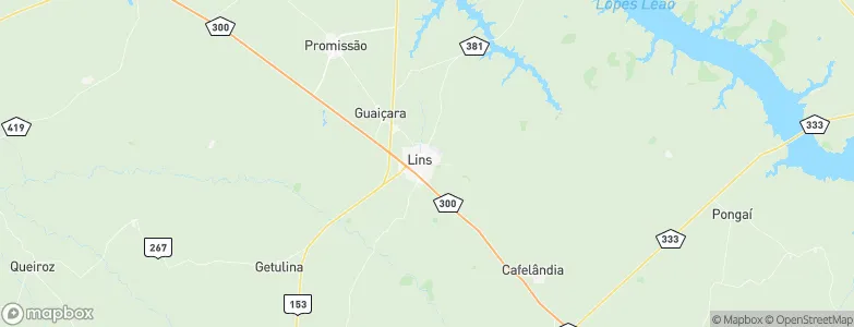 Lins, Brazil Map