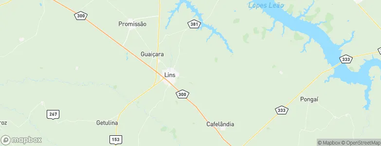 Lins, Brazil Map