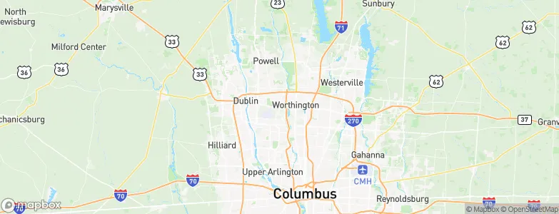 Linworth, United States Map