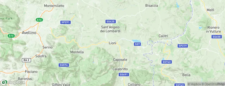 Lioni, Italy Map