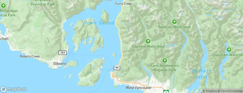 Lions Bay, Canada Map