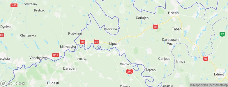 Lipcani, Moldova Map