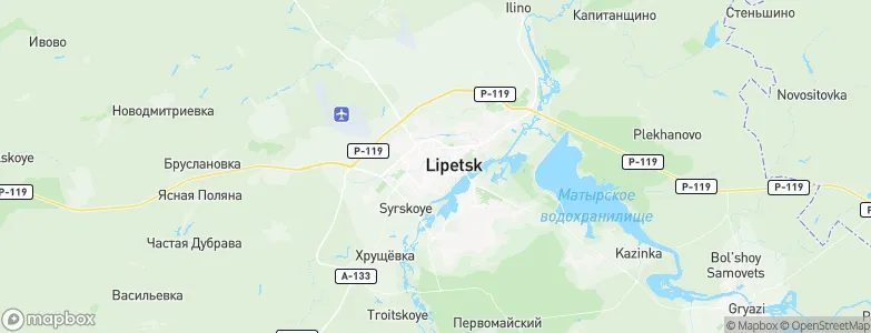 Lipetsk, Russia Map