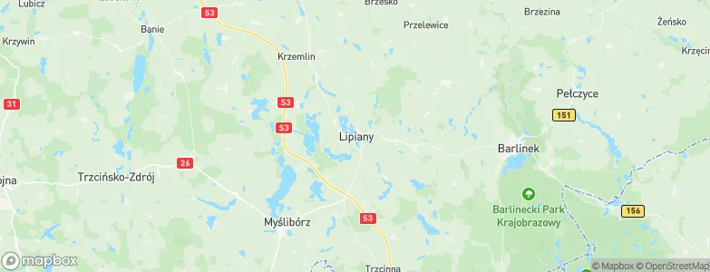 Lipiany, Poland Map