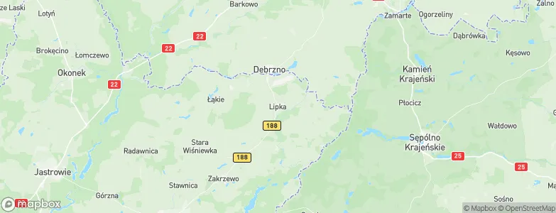 Lipka, Poland Map