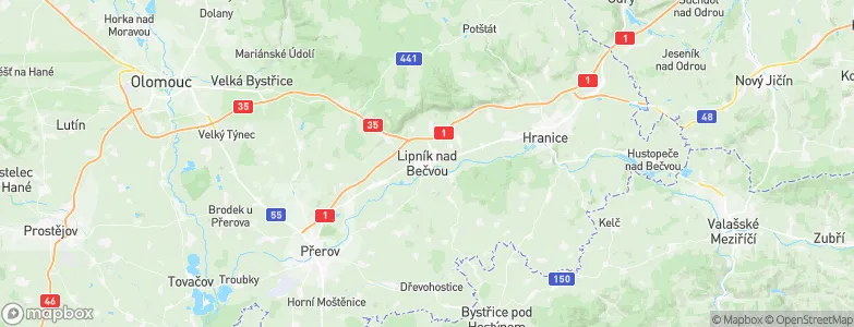 Lipník nad Bečvou, Czechia Map