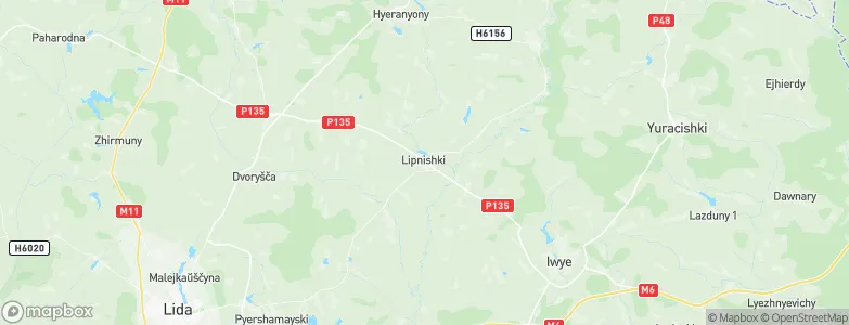 Lipnishki, Belarus Map