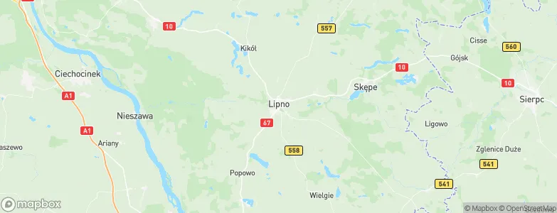 Lipno, Poland Map