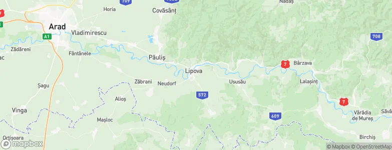 Lipova, Romania Map