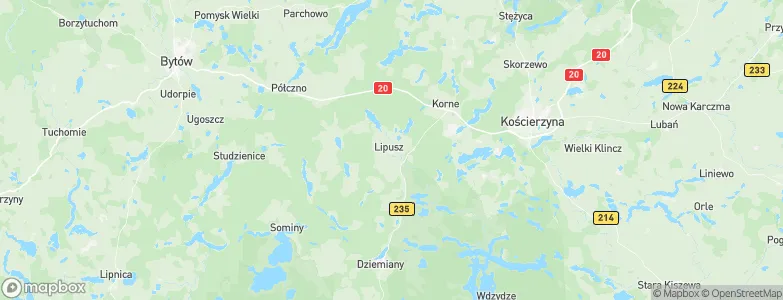Lipusz, Poland Map