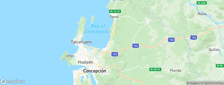 Lirquén, Chile Map